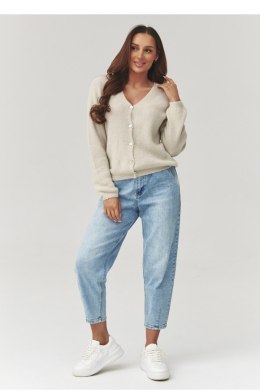 Sweter Damski Model C38 Light Beige - Makadamia Makadamia