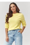 Sweter Damski Model C40 Yellow - Makadamia Makadamia