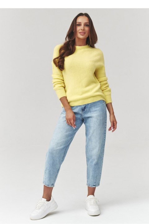 Sweter Damski Model C40 Yellow - Makadamia Makadamia