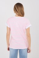 Tshirt Damski Model RV-TS-A1125.85 White/Pink - Relevance Relevance