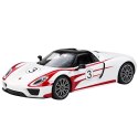 Auto Porsche 918 Spyder Performance Zdalnie Sterowane RC Białe Rastar 1:14 Rastar