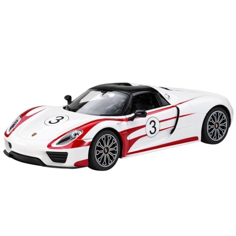 Auto Porsche 918 Spyder Performance Zdalnie Sterowane RC Białe Rastar 1:14 Rastar