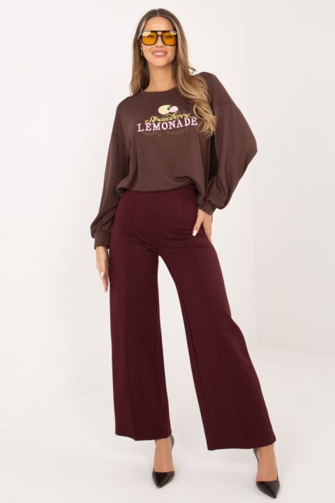 Bluza Damska Model RV-BL-A1218.11P Dark Brown - Rue Paris Rue Paris