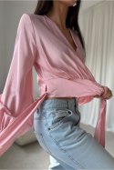 Bluzka Model Nerina ROZ BLU0236 Pink - Roco Fashion Roco Fashion