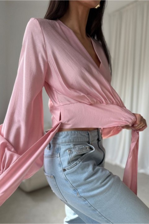 Bluzka Model Nerina ROZ BLU0236 Pink - Roco Fashion Roco Fashion