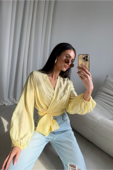Bluzka Model Nerina ZOL BLU0236 Yellow - Roco Fashion Roco Fashion