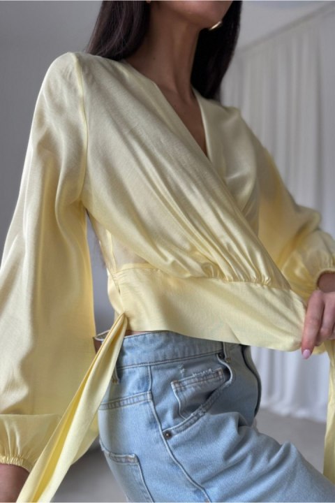 Bluzka Model Nerina ZOL BLU0236 Yellow - Roco Fashion Roco Fashion