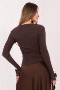 Bluzka Model RV-BZ-A1198.89 Dark Brown - Rue Paris Rue Paris
