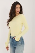 Bluzka Model RV-BZ-A1198.89 Light Yellow - Rue Paris Rue Paris