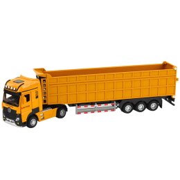 Ciężarówka Wywrotka Metalowa Kabina Światła Dźwięki Napęd Żółta LEAN Toys
