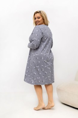 Koszula Nocna Plus Size Model DU-KN-FP-606.09 Dark Grey - Forever Pink Forever Pink