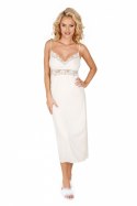 Koszulka nocna Koszula Nocna Model Jasmine Long Cream - Donna Donna
