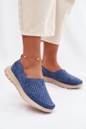 Mokasyny Model Sergio Leone MK099H Blue - Step in style Step in style