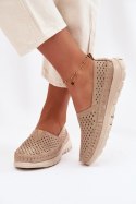 Mokasyny Model Sergio Leone MK099H Gold - Step in style Step in style