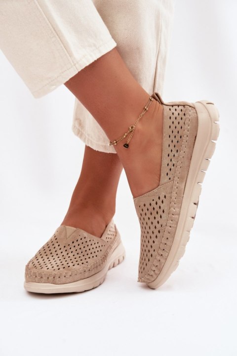 Mokasyny Model Sergio Leone MK099H Gold - Step in style Step in style