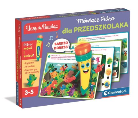 Mówiące Pióro 500 Pytań Przedszkolaka Język Polski Clementoni 50390 Clementoni