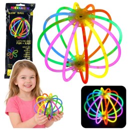 Piłka Fluorescencyjna Świecąca W Ciemnośći Neon Stick 12 Patyczków LEAN TOYS