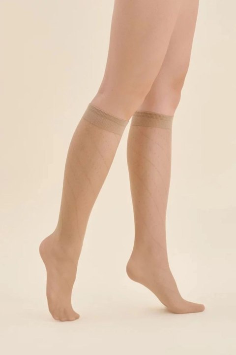 Podkolanówki Model Mira 574 Beige - Gabriella Gabriella