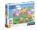 Puzzle 30 Super Color ŚWINKA PEPPA Clementoni 20838 Clementoni