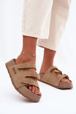 Sandał Klapki Model Big Star TT274529 Beige - Step in style Step in style