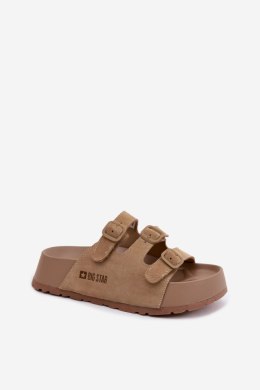 Sandał Klapki Model Big Star TT274529 Beige - Step in style Step in style