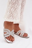 Sandał Klapki Model Fariella 2674-2 Silver - Step in style Step in style