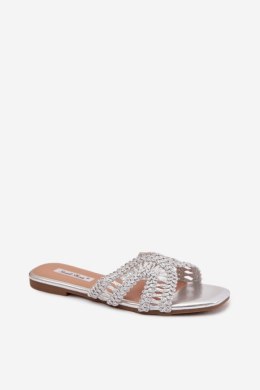 Sandał Klapki Model Fariella 2674-2 Silver - Step in style Step in style