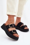 Sandał Klapki Model Nelirae A763 Black - Step in style Step in style