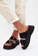 Sandał Klapki Model Nelirae A763 Black - Step in style Step in style