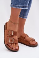 Sandał Klapki Model Oliena CD207 Camel - Step in style Step in style