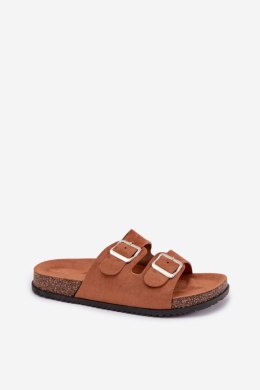 Sandał Klapki Model Oliena CD207 Camel - Step in style Step in style