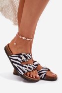 Sandał Klapki Model Oliena CD207 Zebra - Step in style Step in style