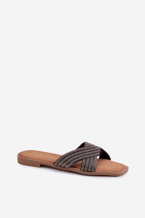 Sandał Klapki Model Zinnia WS-62 Black - Step in style Step in style