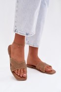 Sandał Klapki Model Zinnia WS-62 Gold - Step in style Step in style