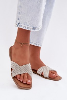 Sandał Klapki Model Zinnia WS-62 Silver - Step in style Step in style