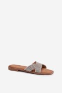 Sandał Klapki Model Zinnia WS-62 Silver - Step in style Step in style