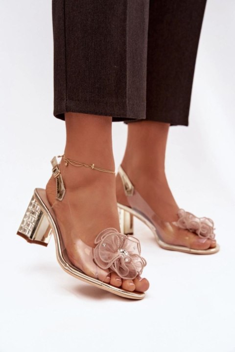 Sandały Model DA MR52-238 Gold - Step in style Step in style