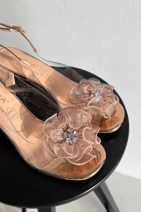 Sandały Model DA MR52-238 Pink Gold - Step in style Step in style