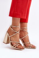 Sandały Model Josette FY2125-3 Gold - Step in style Step in style