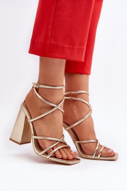 Sandały Model Josette FY2125-3 Gold - Step in style Step in style
