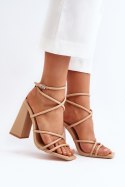 Sandały Model Josette FY2125-3 Nude - Step in style Step in style
