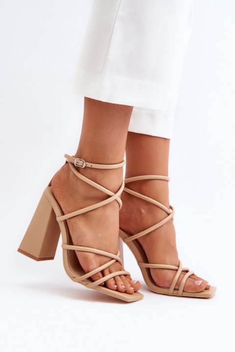 Sandały Model Josette FY2125-3 Nude - Step in style Step in style