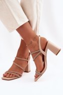 Sandały Modele Brelia X8469 Beige - Step in style Step in style