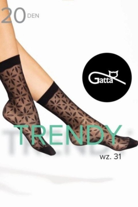 Skarpety Model Trendy Line 31 Nero - Gatta Gatta
