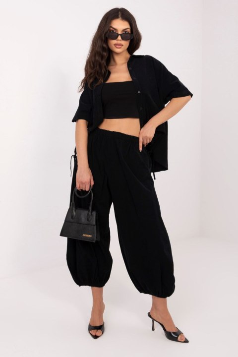 Spodnie Damskie Model IT-SP-FL10309-1.91 Black - Italy Moda Italy Moda