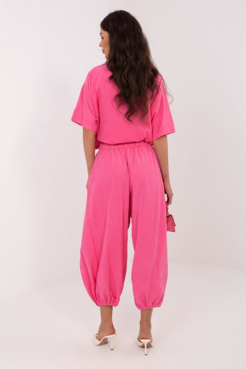 Spodnie Damskie Model IT-SP-FL10309-1.91 Dark Pink - Italy Moda Italy Moda