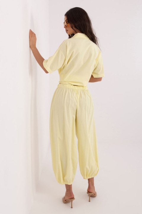 Spodnie Damskie Model IT-SP-FL10309-1.91 Light Yellow - Italy Moda Italy Moda