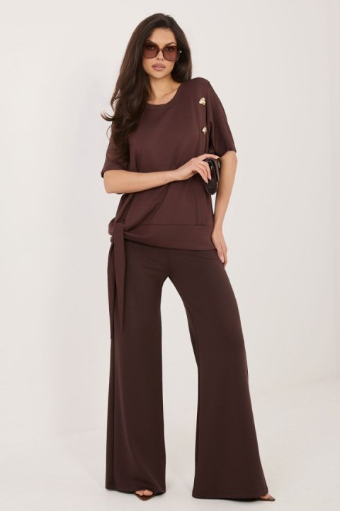 Spodnie Komplet Model RV-KMPL-A1235.29P Dark Brown - Relevance Relevance