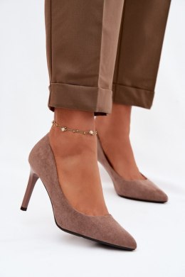 Szpilki Model Sergio Leone 1339 Light Brown - Step in style Step in style