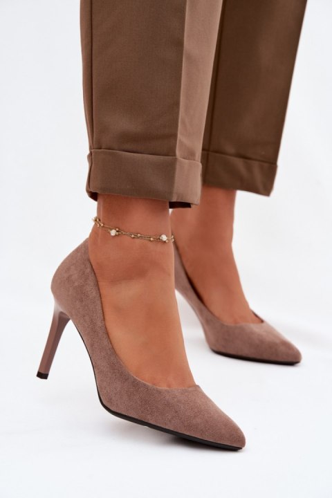 Szpilki Model Sergio Leone 1339 Light Brown - Step in style Step in style